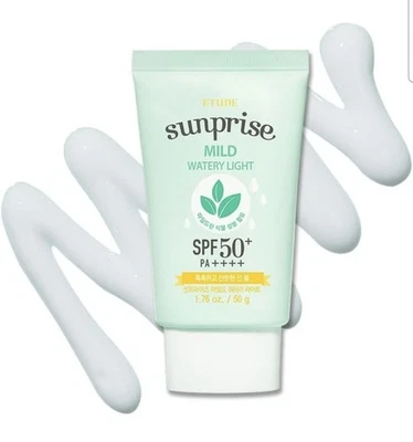 🔆 ETUDE Sunprise Mild Watery Light SPF50+ PA++++ 50g | FREE SHIPPING  - Image 1 of 4
