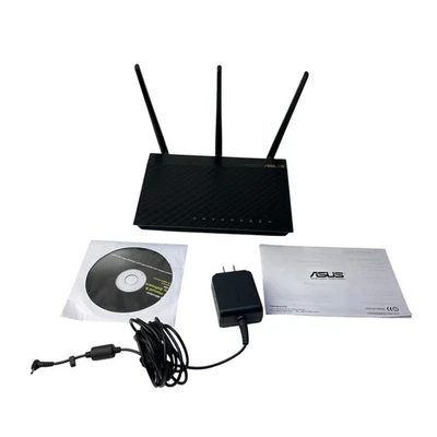 ASUS RT-AC66R 802.11ac Dual-Band Wireless AC1750 Gigabit 4-Port Router 5G - Image 1 of 4