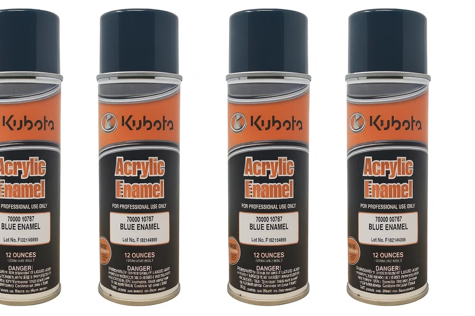 Kubota Acrylic Enamel Spray Paint - Blue Enamel, 12 oz (70000-00197)