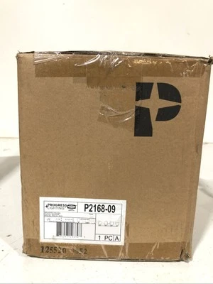 Progress Lighting Fleet 4-Light Brushed Nickel Vanity Light Opal Glass New - Image 1 of 3