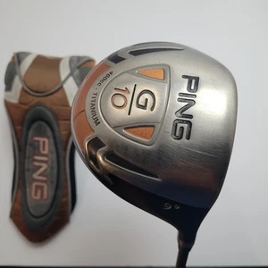 Ping G10 9* Titanium 460cc Driver Prolaunch RED S Stiff Headcover - Picture 1 of 12