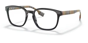 BURBERRY EDISON BE2344 3592 53/20/145 Black Check men Eyewear Frame - Picture 1 of 11
