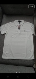 Mens white Ralph Lauren polo shirt size M - Picture 1 of 3