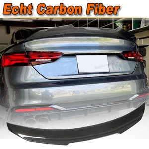 Carbon Heckspoiler Kofferraum Spoiler Flügel Lippe für Audi A5 S5 RS5 Coupe 17UP - Picture 1 of 13
