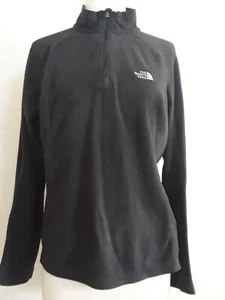 Pullover polar manga larga The North Face para mujer L negro 1/4 cremallera - Imagen 1 de 6