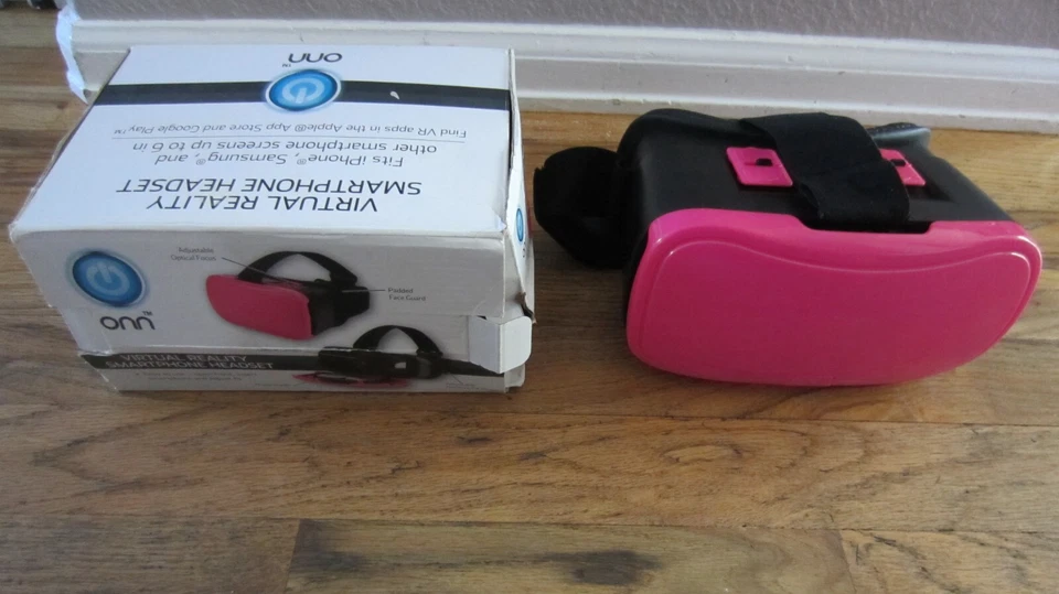 ONN PINK VIRTUAL REALITY SMARTPHONE HEADSET NIB - Image 1 of 1