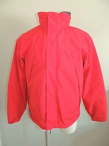 MEN'S LANDS END RED 100% NYLON 3 EN 1 CHAQUETA TAMAÑO MED 38/40 - Imagen 1 de 7