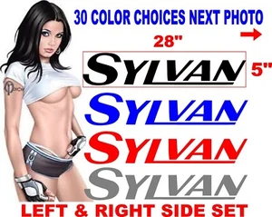 SYLVAN BOAT DECALS BOAT DECAL 30 COLOR OPTIONS message me for other sizes - Picture 1 of 2