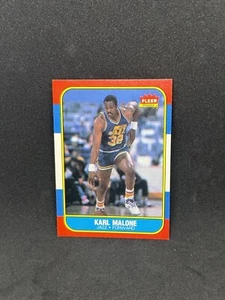 KARL MALONE 1986-87 FLEER BASKETBALL #68 ROOKIE RC JAZZ - Picture 1 of 2