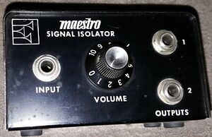 Isolateur de signal vintage Maestro modèle SI-G1 double volume maître stéréo Gibson USA