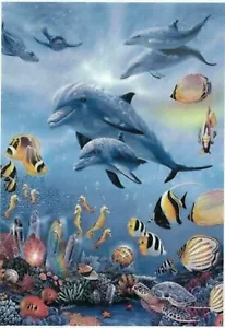 NEW & SEALED DOLPHIN SEAHORSE KINGDOM 1000 Piece Jigsaw Steve Sundran SUNSOUT - Picture 1 of 1