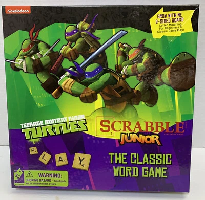 Teenage Mutant Ninja Turtles Scrabble Junior Game Complete Very Nice - Image 1 of 2