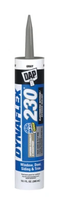 DAP DYNAFLEX 230 Gray Silicone Door Trim Window Siding Sealant 10.1oz