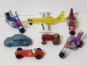 Lesney No 4 Tractor 25 VW bug 52 Maserati Chopper Motorcycle Lear Jet SP1 Lot - Picture 1 of 11