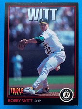 1993 Triple Play Bobby Witt #141 Oakland Athletics