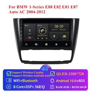 9'' Radio GPS Android 10 4＋64GB Car Stereo For BMW 1Series E88 E82 E81 E87 04-11