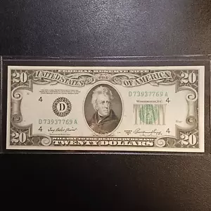 1950 A (Twenty) $20 Dollar Federal Reserve Banknote - Cleveland, OH - Picture 1 of 6