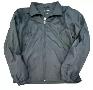 Sport-Tek Men's Medium Full-Zip Windbreaker Jacket Black NWOT M - Picture 1 of 2