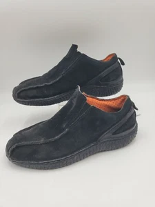 ADIDAS MENS SZ 10M BLACK SUEDE LEATHER LOAFERS COMFORT WALKING SHOES - Picture 1 of 7