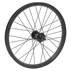 16 x 1.75 - 2.125 Youth Childrens Bicycle Bike Wheel Front Black New - Picture 1 of 1