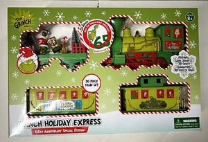 Dr Seuss Grinch Holiday Express 36 pz set treno 65° anniversario edizione speciale - Foto 1 di 6