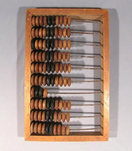 Abacus Wooden Counting Russian Vintage Soviet Wood Old Accountant USSR Soviet - Picture 1 of 4
