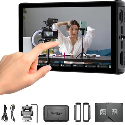 Portkeys PT5 III Touchscreen Camera Field Monitor 5.4 inch 4K30P HDMI for DSLR - Image 1 of 4