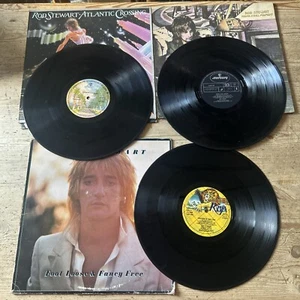 3 x 12" Record LP Rod Stewart - Atlantic Crossing Never A Dull Moment Foot Loose - Picture 1 of 13