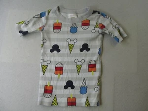 Hanna Andersson Disney Collection Mickey Ice Cream Short John Pajama top only - Picture 1 of 12