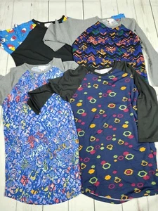 Lot of (4) LuLaRoe Randy 3/4 Sleeve Tops, Size XS (Geometric NWT Clearance) - Picture 1 of 5