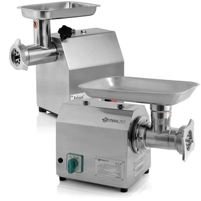 Mahlzeit Profi Edelstahl Fleischwolf elektrisch | Wurstfüller, Faschiermaschine - Bild 1 von 4