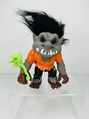 Vintage Battle Trolls WOLFMAN 1992 Hasbro Horror Figure Doll W/ TRAP RARE  - Image 1 of 4