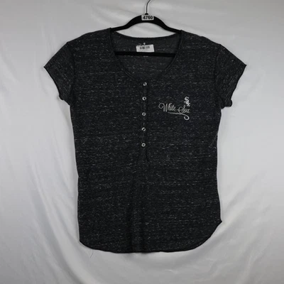 Camisa Chicago White Sox para mujer mediana gris carbón MLB béisbol cuello redondo camiseta Foto 1 de 4