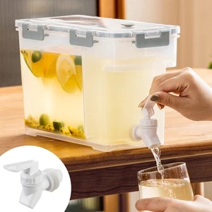 Cold Kettle with Faucet, 6L Refrigerator Juice Water Pitcher, Home Plastic Be... - Picture 1 of 7