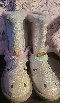 Botas unicornio Harper Canyon para niños - Lindo calzado para niñas talla 5 Foto 1 de 4