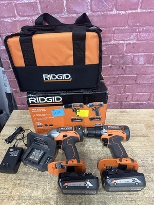 Ridgid R92721 18 伏 2 工具组合套件 - 钻头和冲击起子(开箱) — 第 1/4 张图片