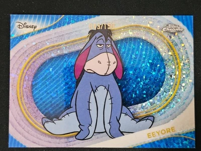2025 Topps Chrome Disney Eeyore BLUE MINI-DIAMONDS REFRACTOR 045/150 #143 - Image 1 of 3