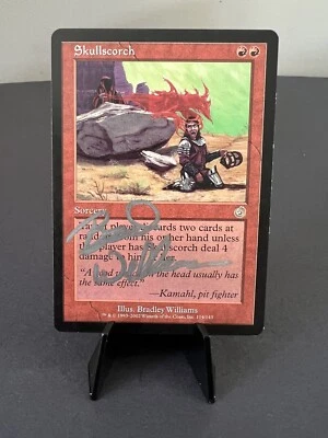 LP Autographed Skullscorch, MTG, Torment, Magic The Gathering, 114 - Image 1 of 4
