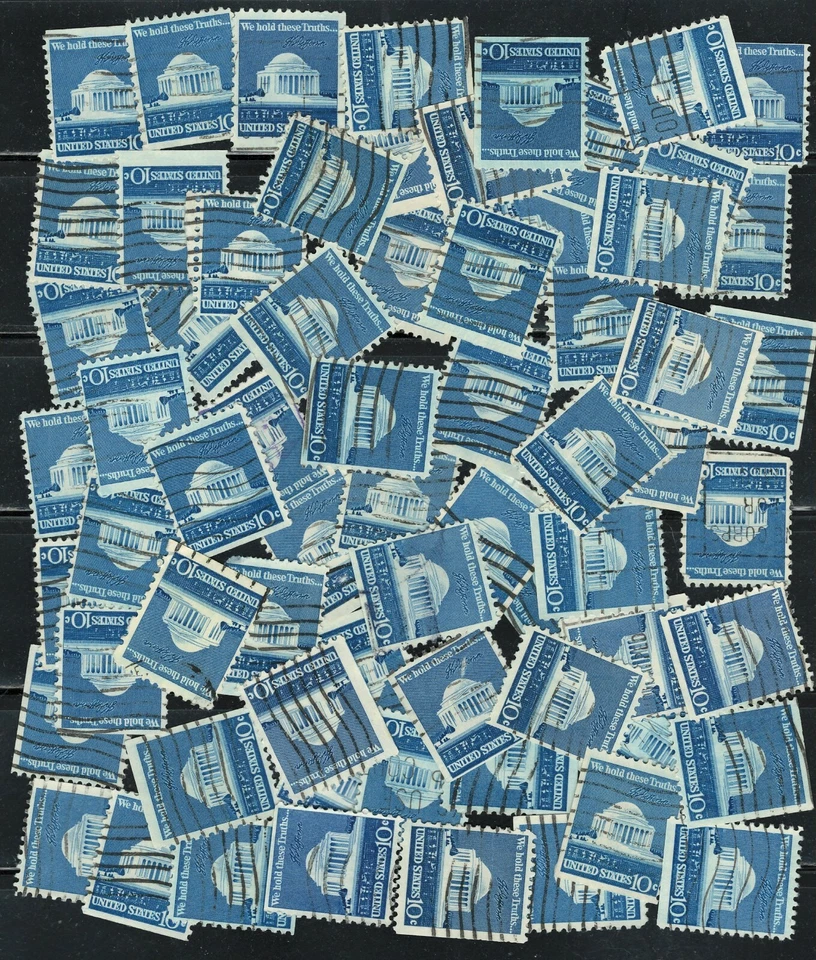 US X 50 Jefferson Memorial Booklet Stamp SCOTT# 1510 (used) - Image 1 of 1