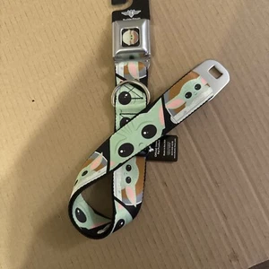 Baby Yoda Dog Collar Buckle-Down Large Breed 1.5" Wide SZ L 18-32" New - Picture 1 of 2