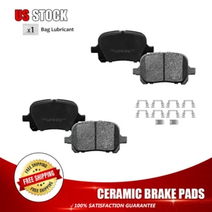 Front Ceramic Brake Pads +Clips for Toyota Camry Avalon Solara Lexus ES300 RX300 - Picture 1 of 8