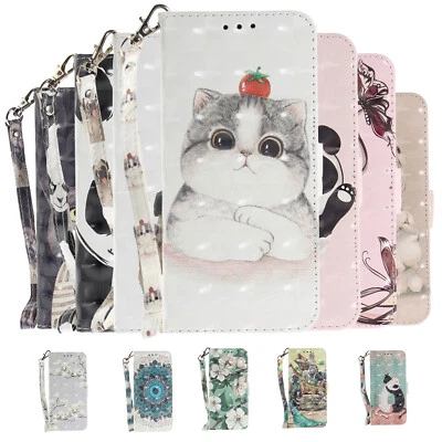 For Sony Xperia XZ3 5V 10V 1V L4 Leather Stand 3D Painted Wallet Flip Case Cover - Image 1 of 4