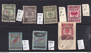 Albania 1919 Selection Overprint Used/MH CV$63 15886 - Picture 1 of 2