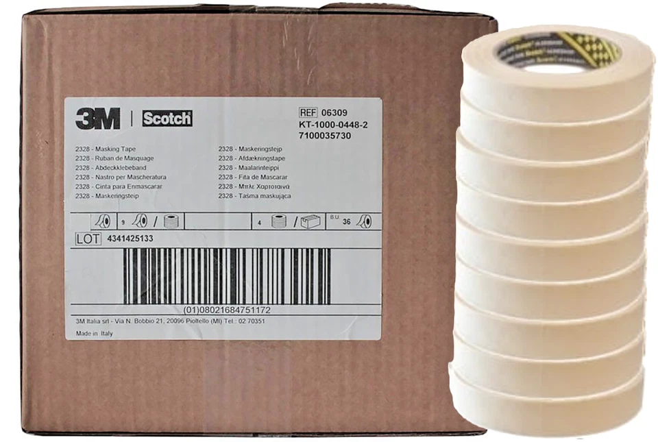 3M Scotch Automotive Masking Tape-24mm x 50m 36 Rolls Car Detailing TOP QUALITY - Image 1 of 1