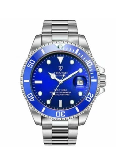 Tevise, Automatic Special Sports Diver,blue,solid Link,glass Back,Watch ๐ฌ๐ง - Picture 1 of 12