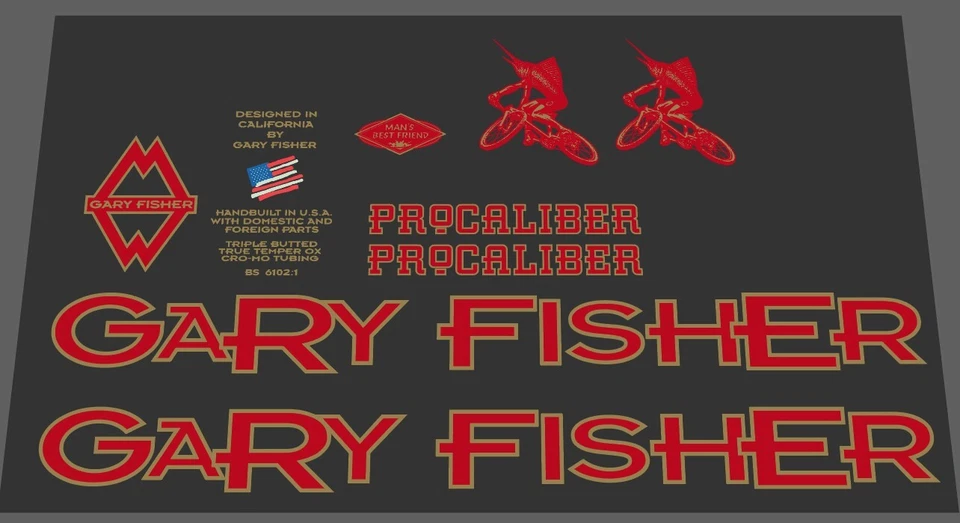 Gary Fisher decal set - Image 1 of 1