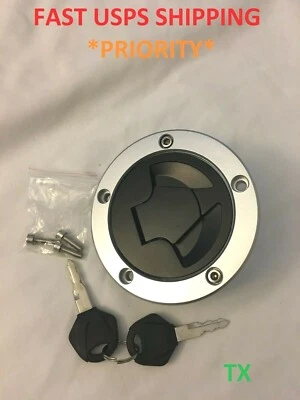 Fuel Gas Cap Lock For Kawasaki Ninja 650R 650 EX650 EX 650A 650E 650F (06-16) Foto 1 de 4