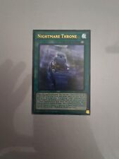Nightmare Throne LEDE-EN061 Ultra Rare 1st Edition Near Mint in hand