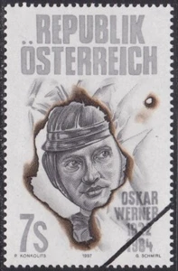 Specimen, Austria Sc1740 Actor Oskar Werner (1922-84) - Picture 1 of 1