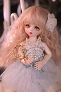 1/6 BJD Doll Cute Girl Full Set Clothes Eyes Face Makeup Wig Kids Gift Full set - Picture 1 of 10